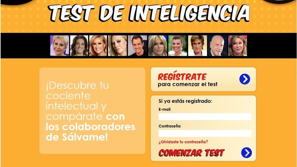 Test de inteligencia 'Sálvame'