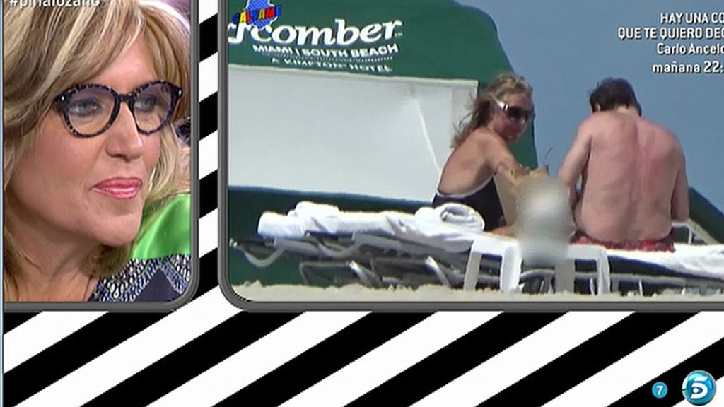 La colaboradora y su marido disfrutaron del sol, la playa... y una suculenta hamburguesa