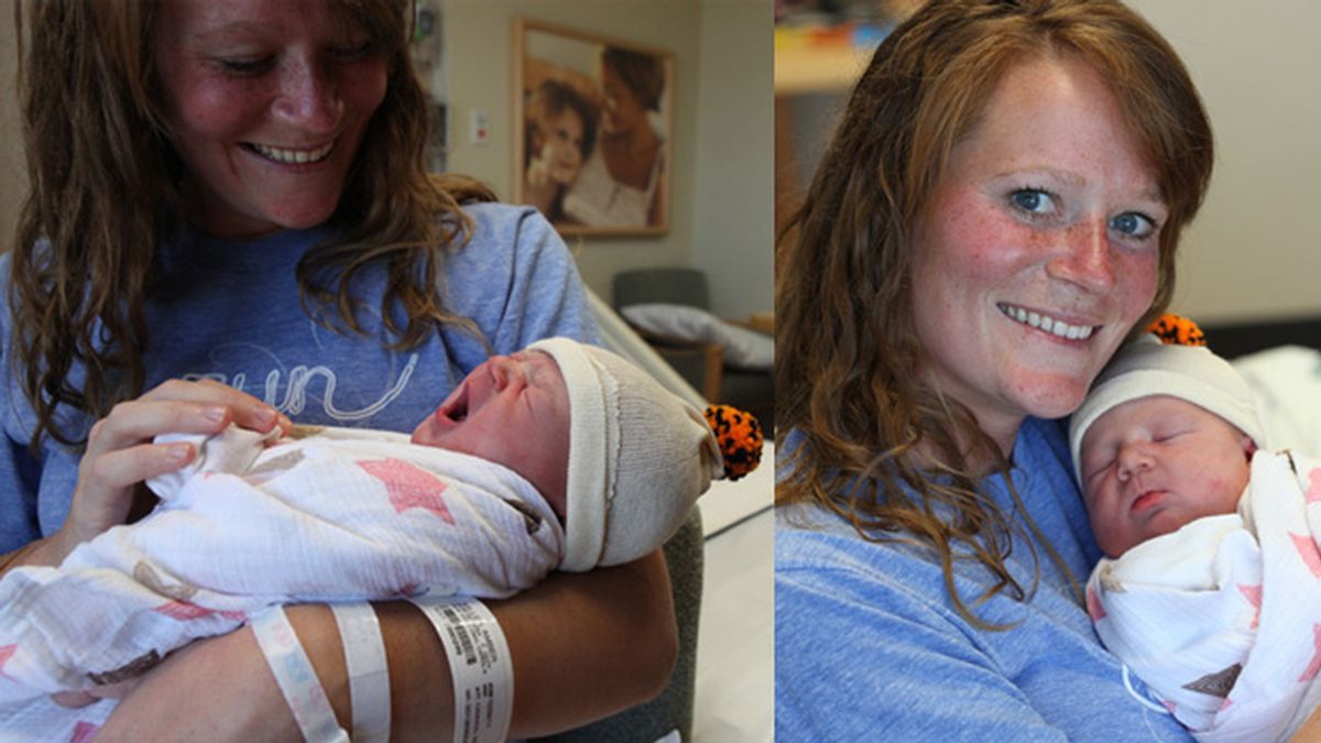 La mujer de 27 años dio a luz pocas horas después de terminar la maratón de Chicago.
