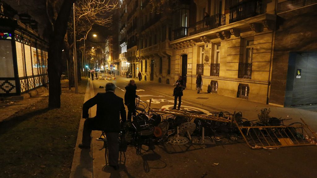 Maniestación en Madrid ante la sede del PP contra las obras en Gamonal