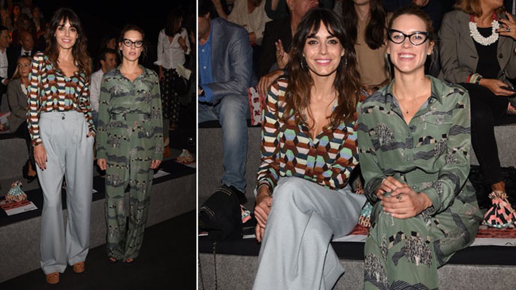 Manuela Carmena y Cristina Cifuentes asisten al front row de la Fashion Week