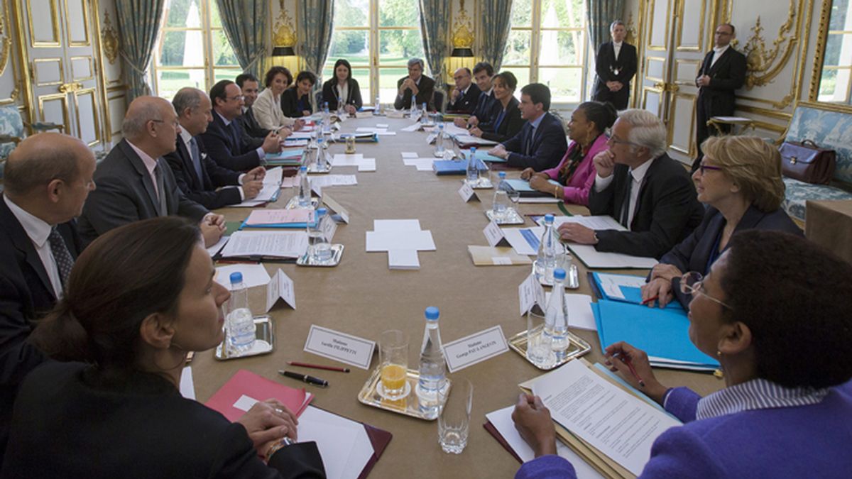 Reunión semanal del consejo de ministro de Francia