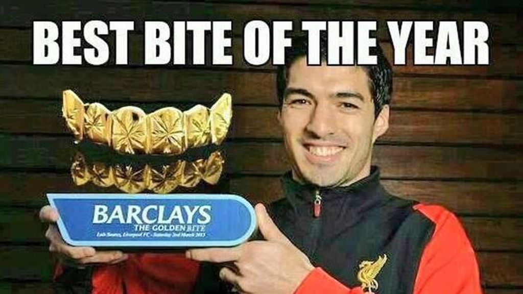 Los memes del mordisco de Luis Suárez a Chiellini