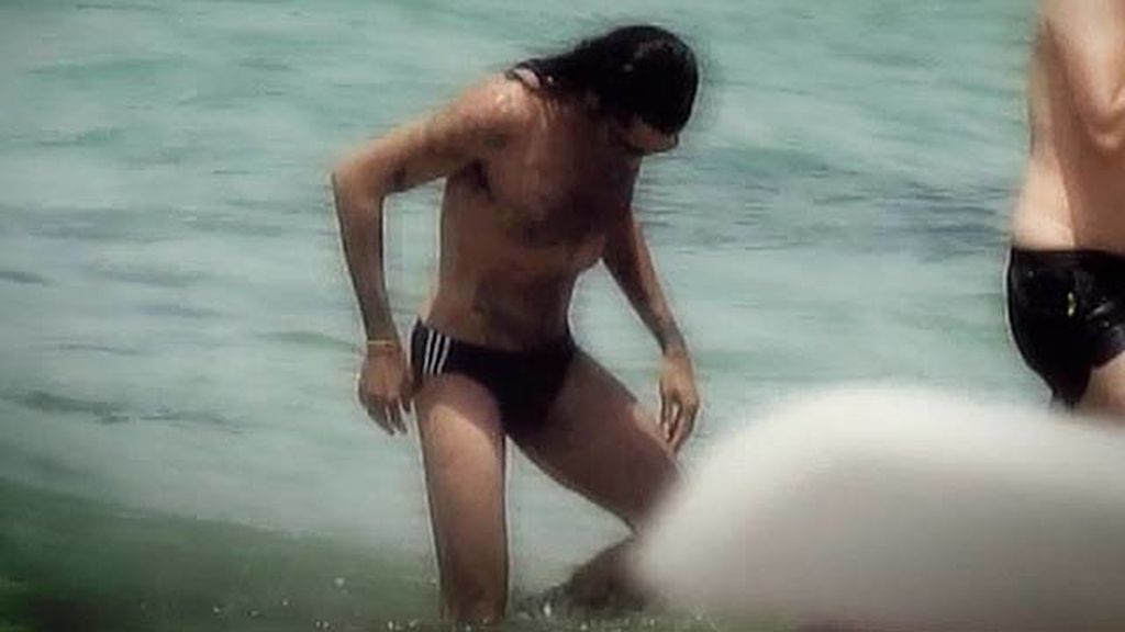 'La Nancy rubia' se da un chapuzón