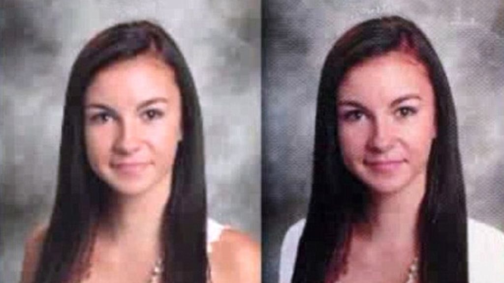 Imágenes retocadas de alumnas del anuario del Wasatch High School de Utah (EE.UU.)