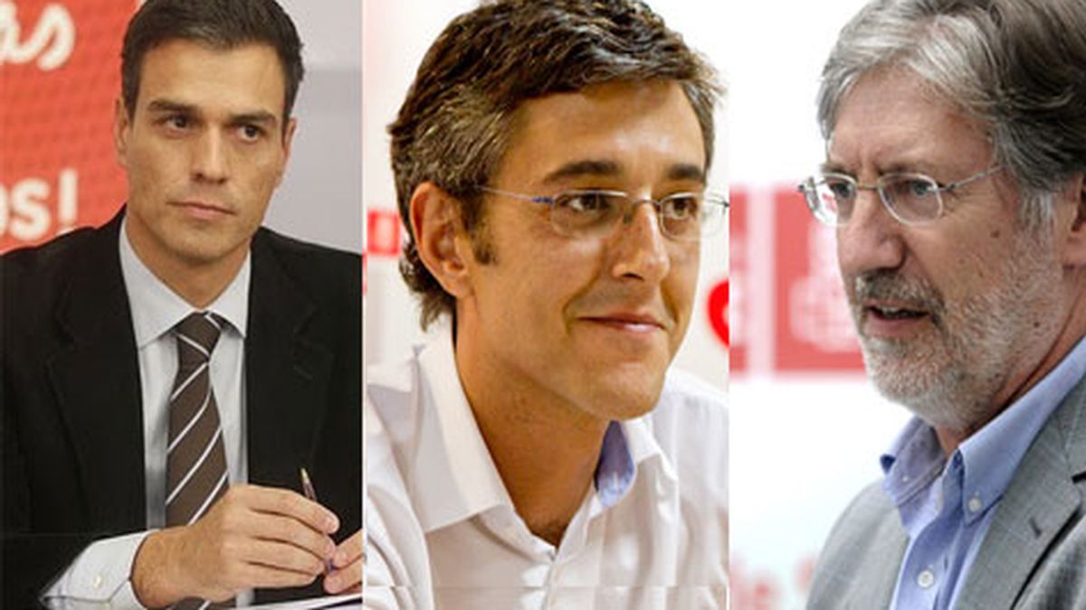 Sánchez, Madina y Pérez Tapias, candidatos definitivos a liderar el PSOE