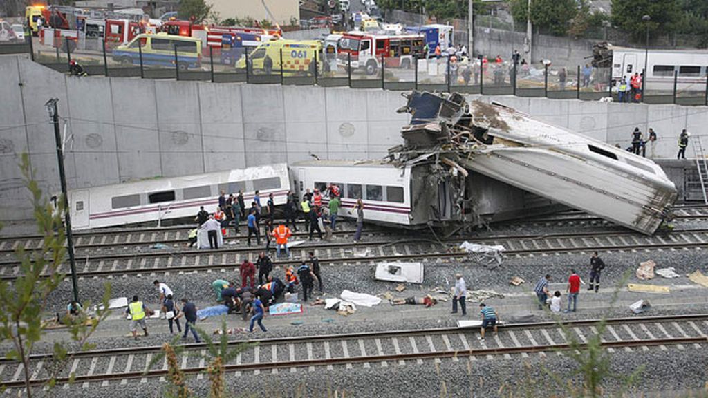 El tren desacrrilado era un Alvia que realizaba el trayecto Madrid-Ferrol