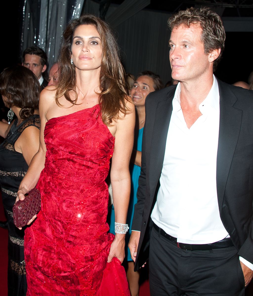 Cindy Crawford y su pareja, en el festival de Venecia