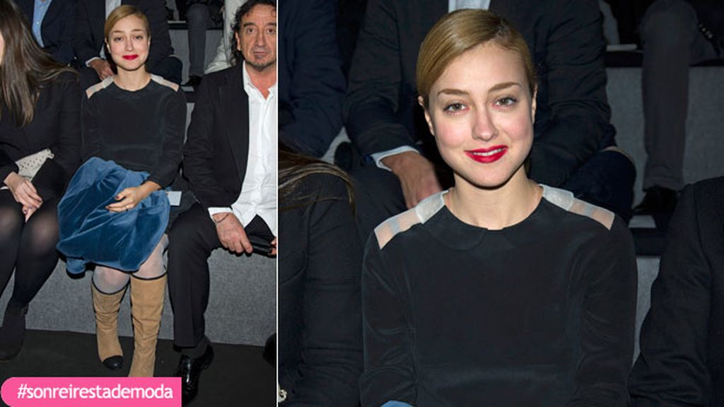 Lourdes Hernández en el desfile de Devota & Lomba