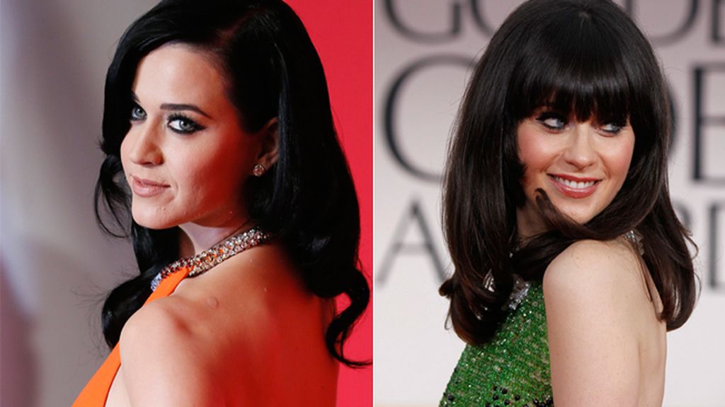La cantante Katy Perry y la actriz y cantante Zooey Deschanel