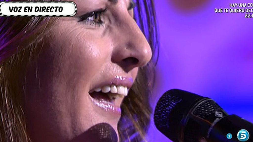 La artista de 'La Voz', actúa en directo en el programa