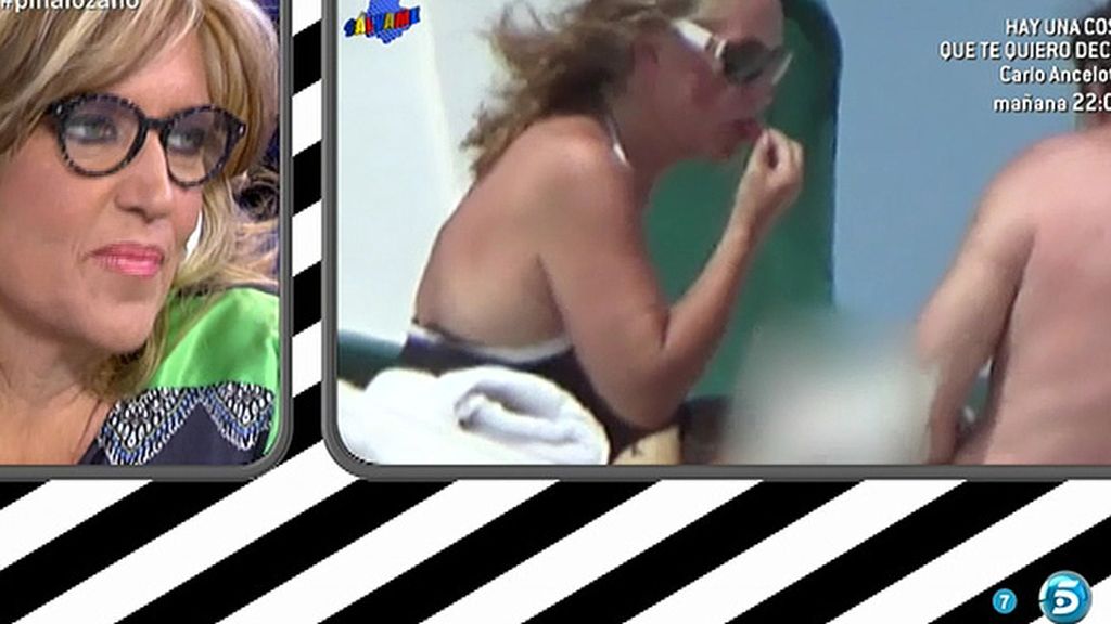 La colaboradora y su marido disfrutaron del sol, la playa... y una suculenta hamburguesa