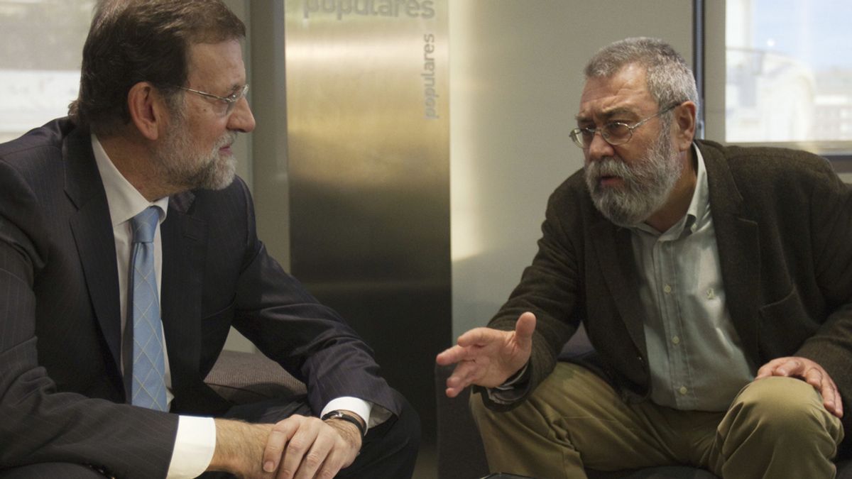 Mariano Rajoy y Cándido Méndez