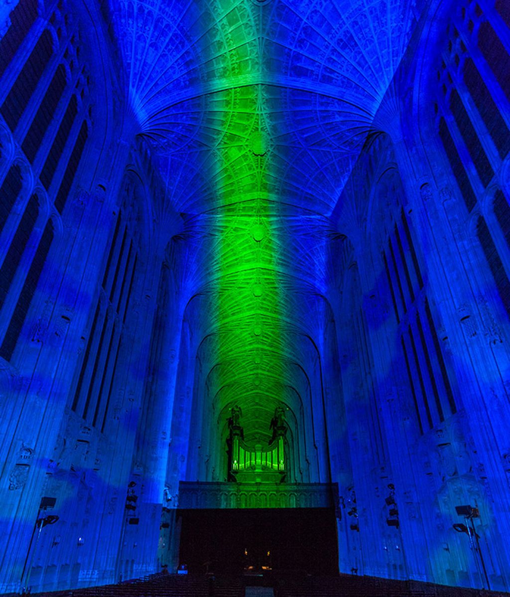 La capilla del King's College, llena de color