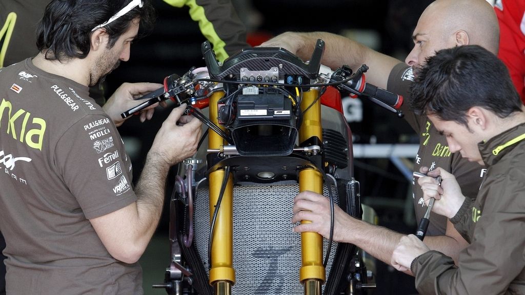 Terol prueba la Moto2