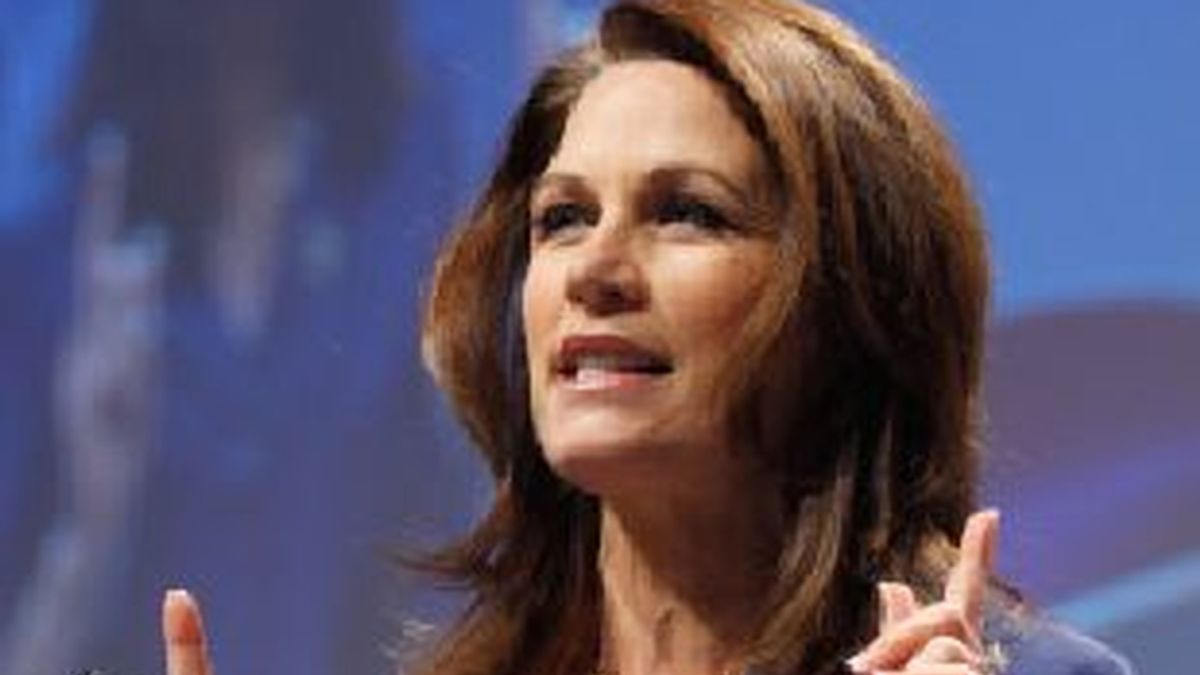 La candidata republicana a las presidenciales, Michelle Bachmann cree que 'Irene' es un mensaje de Dios a Washington. Foto archivo AP