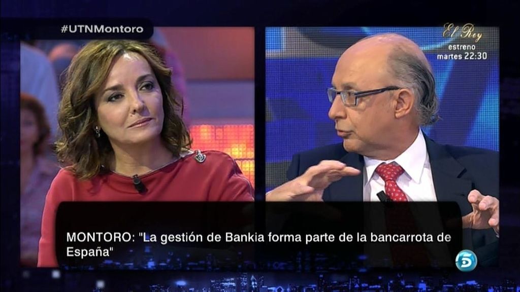 Cristóbal Montoro: "La gestión de Bankia forma parte de la bancarrota de España"