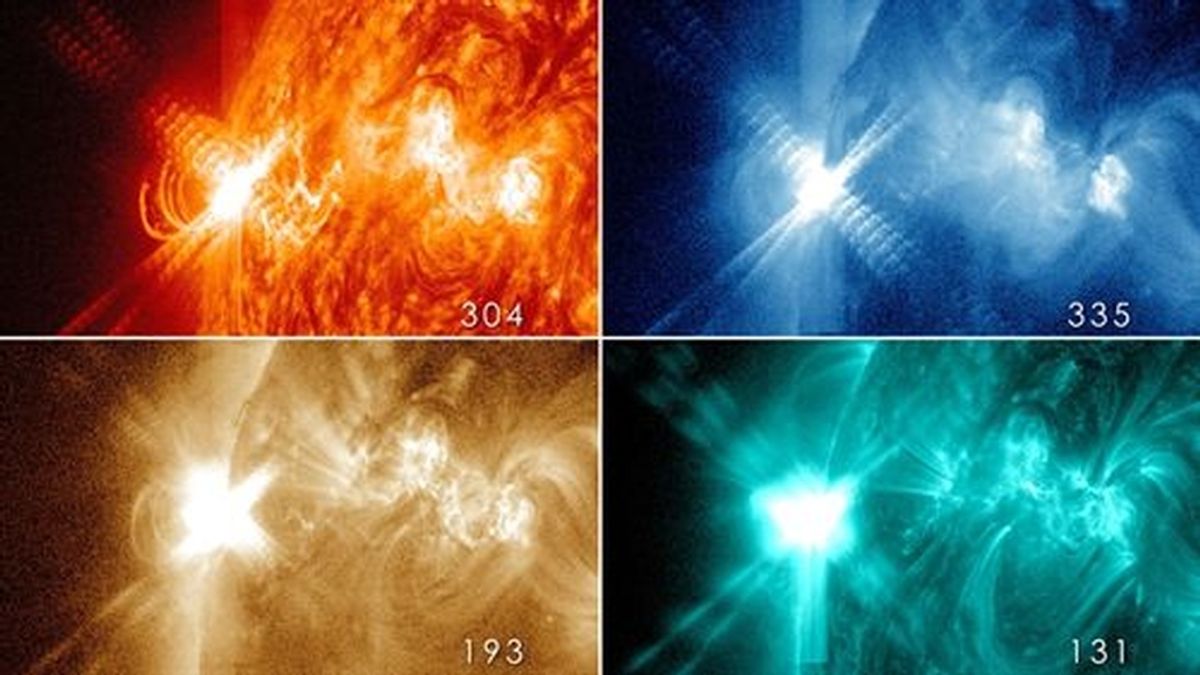 Tres llamaradas solares de alta intensidad en menos de 24 horas