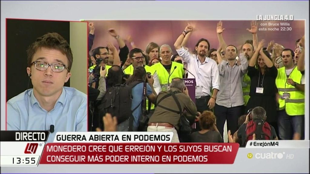 Errejón: "Todos estamos de paso en Podemos, también Pablo Iglesias"