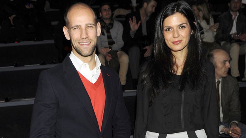 Gonzalo Miró y María Reyes en el desfile de Amaya Arzuaga