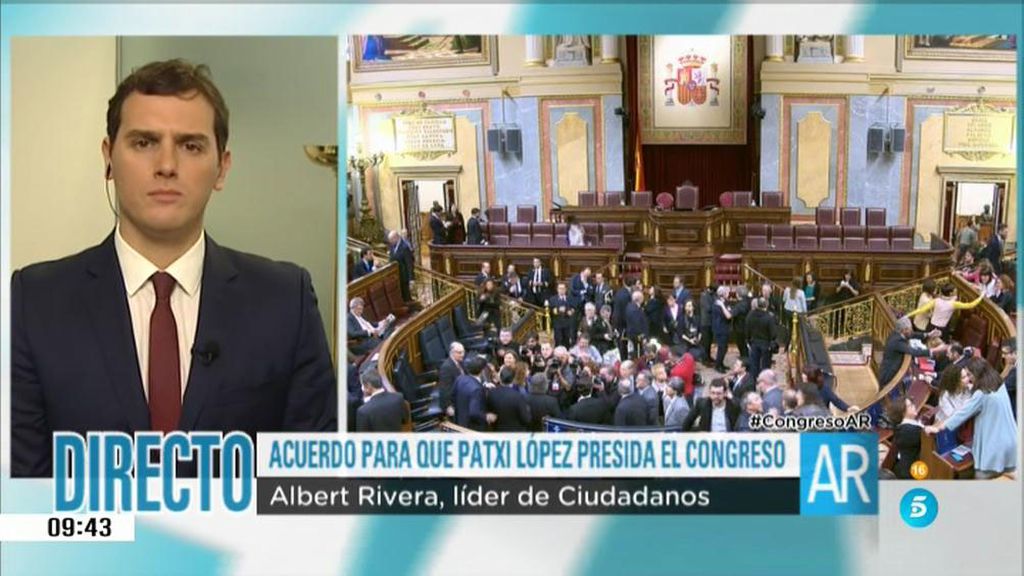 Albert Rivera: "Un gobierno en minoría llegando a acuerdos con los diferentes grupos podría tirar adelante una legislatura"
