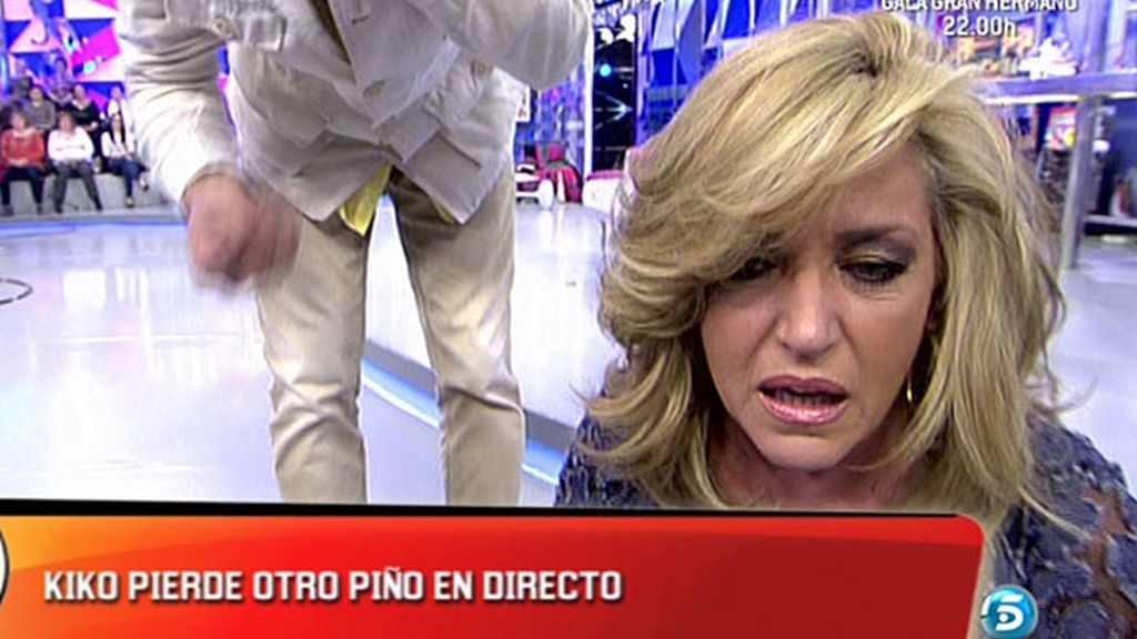 Kiko Hernández pierde una muela en directo
