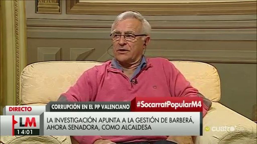 Joan Ribó, del PP valenciano: “Si este partido se ha financiado de forma ilegal en sus campañas, esa victoria no es legítima”