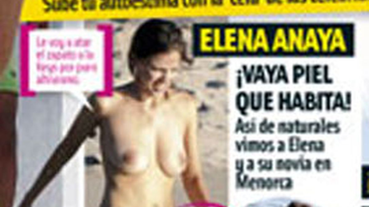 Elena Anaya ha sido pillada desnuda y con su novia en una playa. Foto: Cuore.
