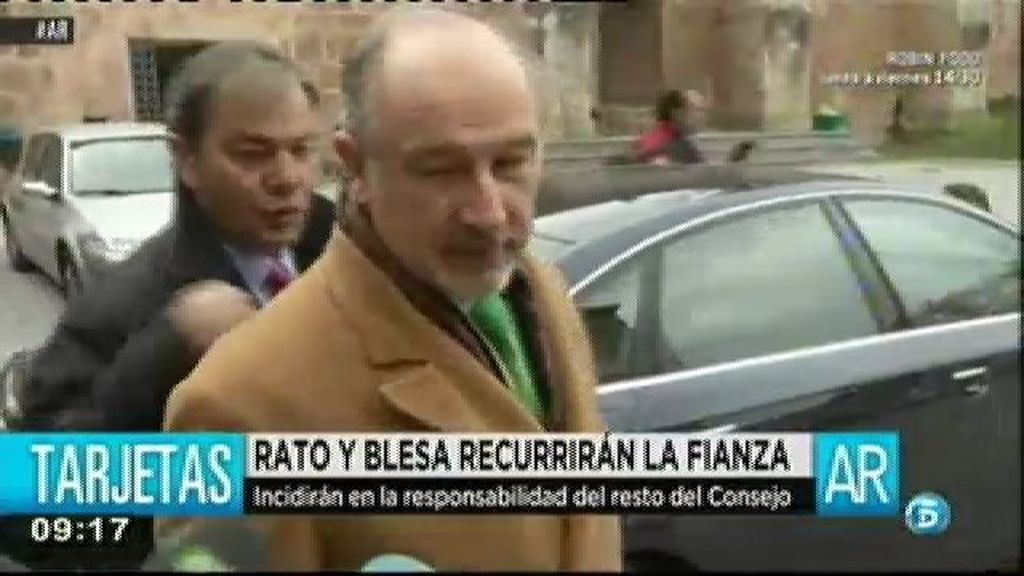 Miguel Blesa y Rodrigo Rato recurrirán sus fianzas