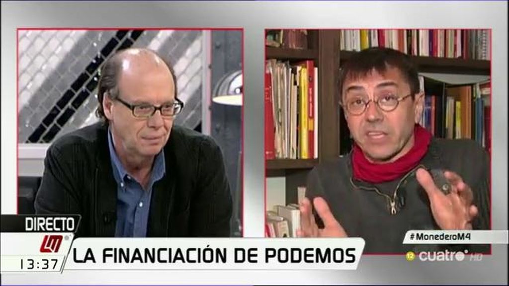 Monedero, irónico: “Con el dinero que llega a Podemos, compraré la 'Play' a Errejón”
