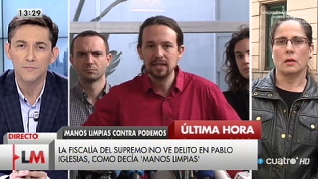 La Fiscalía del Supremo no ve delito en Pablo Iglesias, según la periodista María Peral