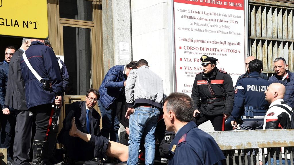 Un acusado mata a tres personas a tiros durante una vista en el Tribunal de Milán