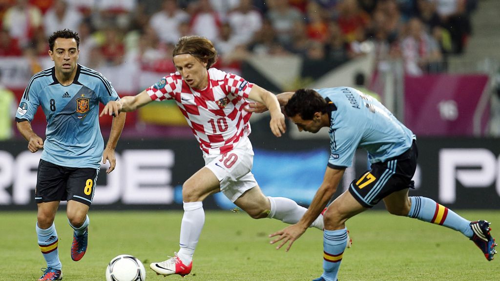 Croacia-España, en imágenes