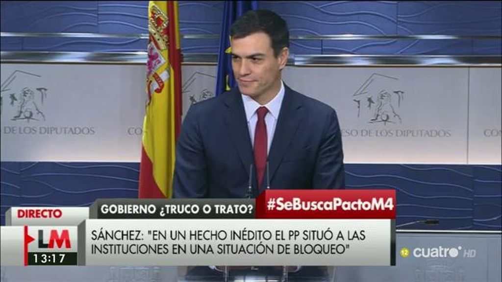 Pedro Sánchez: “Le he trasladado al Rey que el PSOE está dispuesto”