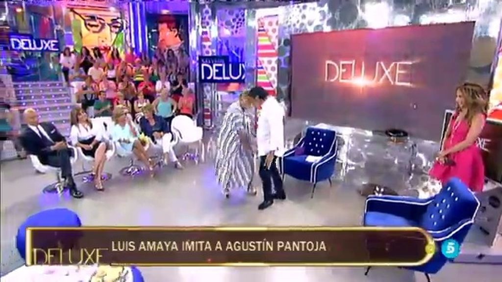 ¡Momentazo en 'Deluxe'! Luis Amaya y Mila se atreven a imitar a…¡Agustín Pantoja!