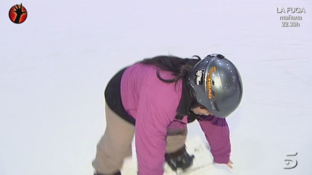 ¡Chiqui hace snowboard!