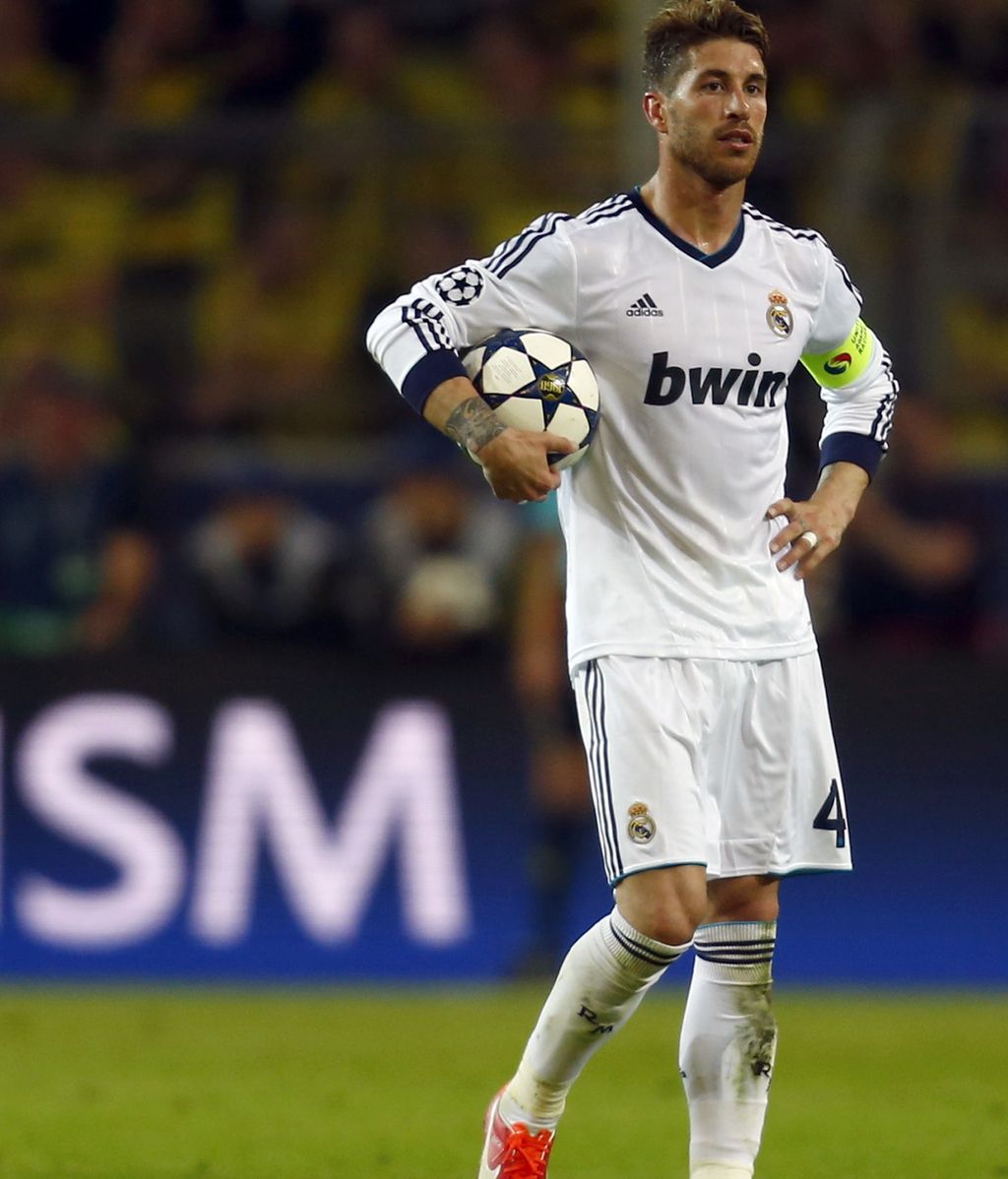Sergio Ramos con cara de desesperación tras el partido ante el Borussia de Dortmund
