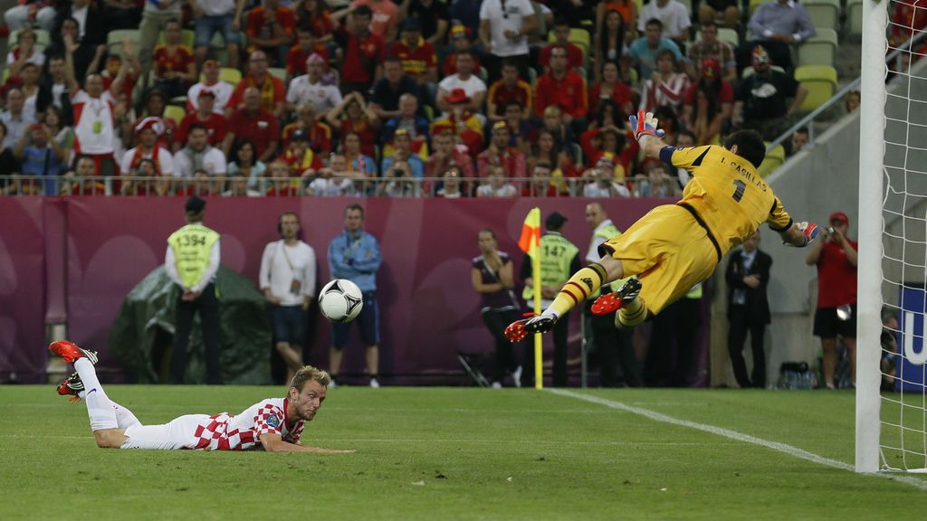 Croacia-España, en imágenes