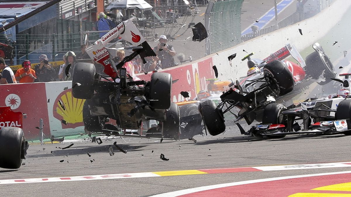 Accidente en el GP de Bélgica