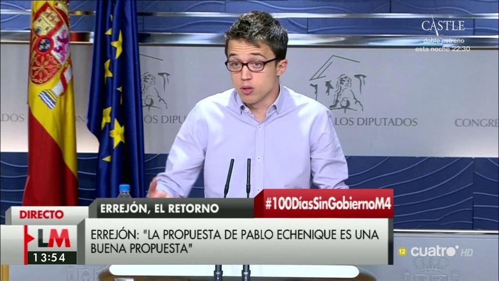 Íñigo Errejón: “No comparto la decisión del cese de Sergio Pascual”