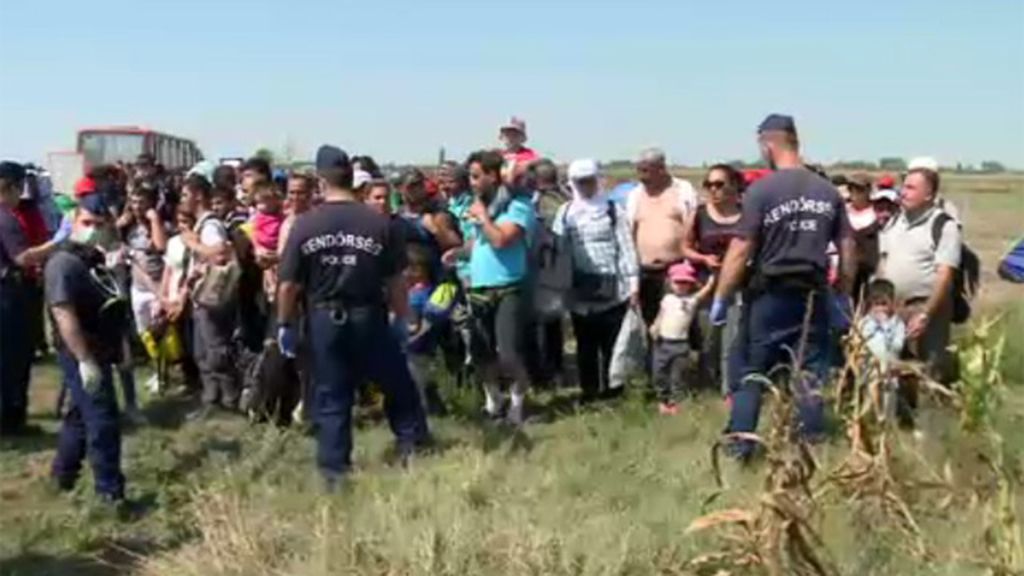 Intensa vigilancia en la frontera húngara