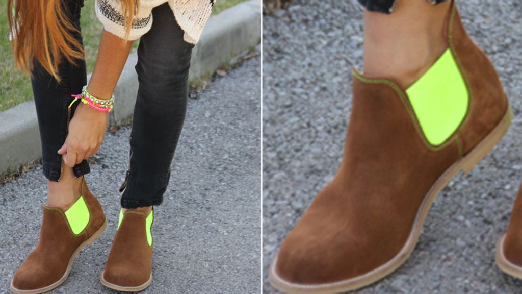 neon boots