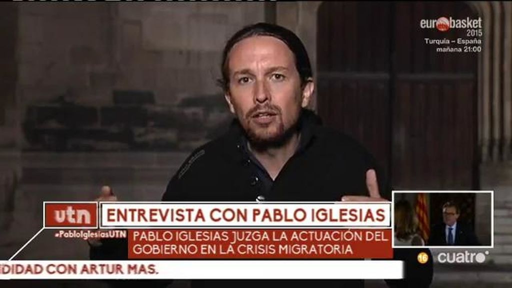 Pablo Iglesias: "La gente de Vallecas tiene mucho que ver con la de L'Hospitalet"