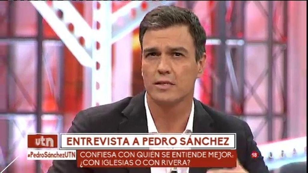 Pedro Sánchez: "Pactaría con Ciudadanos porque es una derecha moderna"