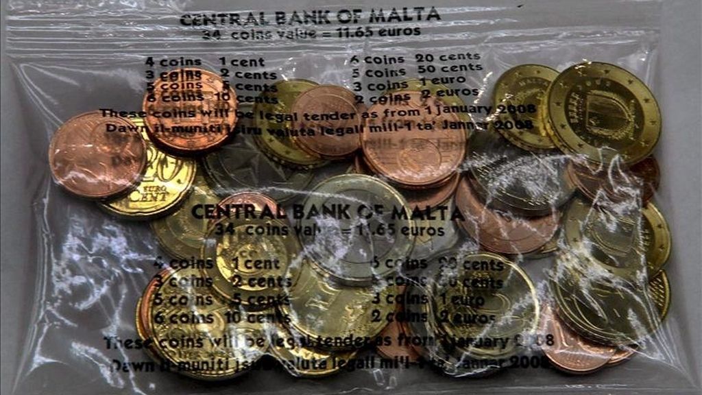 Vista de monedas de euro. EFE/Archivo