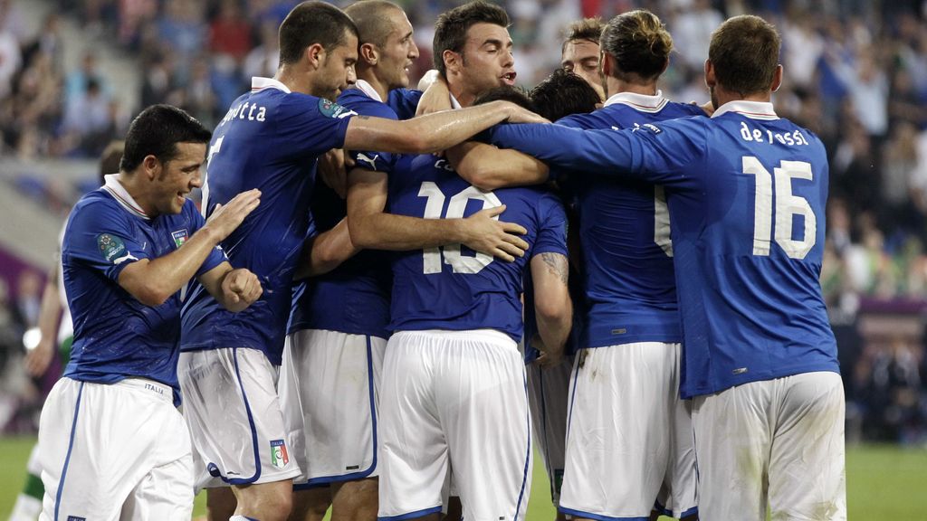 Italia - Irlanda, en imágenes