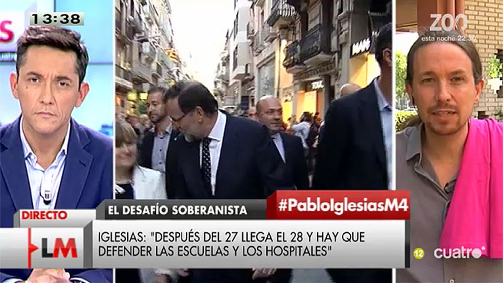 Pablo Iglesias: “Es todo un filósofo nuestro presidente”