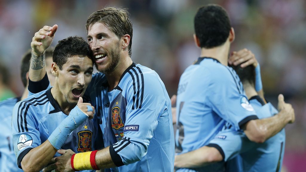 Croacia-España, en imágenes