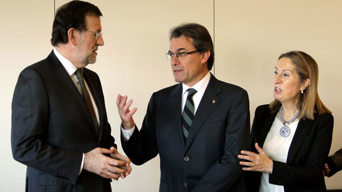 Rajoy se reencuentra con Mas en Cataluña