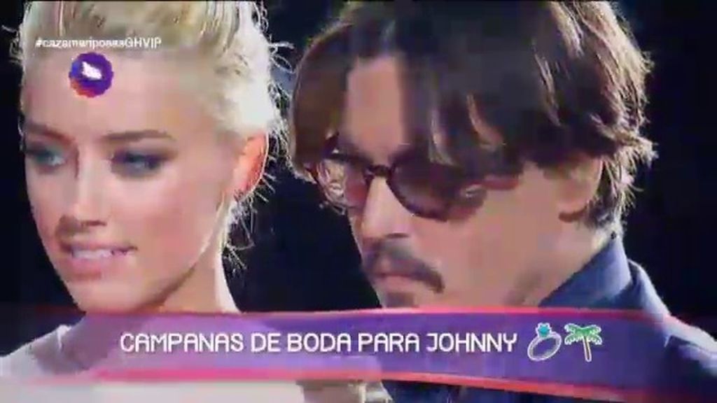 Campanadas de boda para Johnny Depp y la modelo Amber Heard